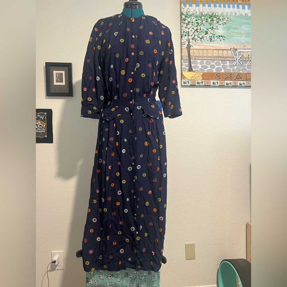 Liz Claiborne Maxi Navy Dress